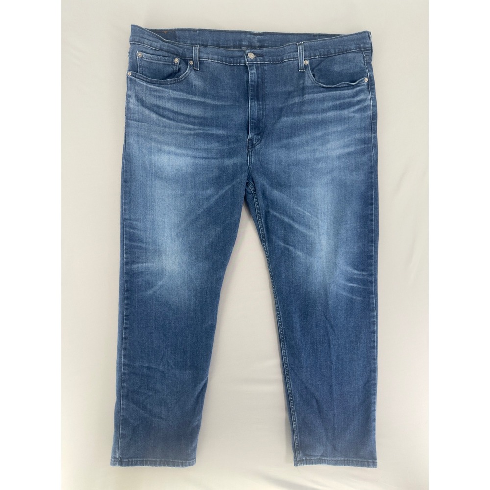 Levi's 502 Regular Taper Blue Jeans Medium Wash 46x32 Mens Big & Tall